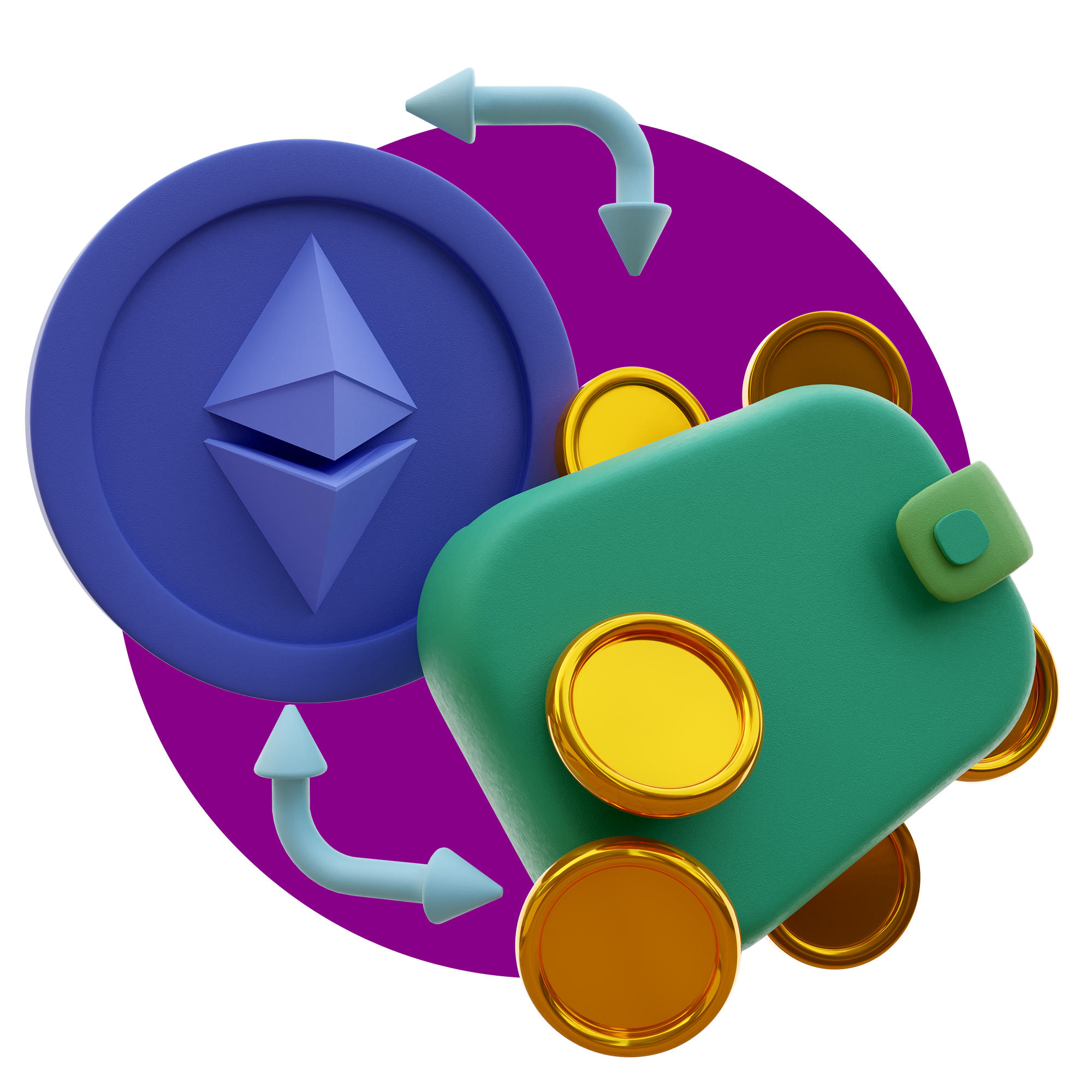  Illustration showing staking Money